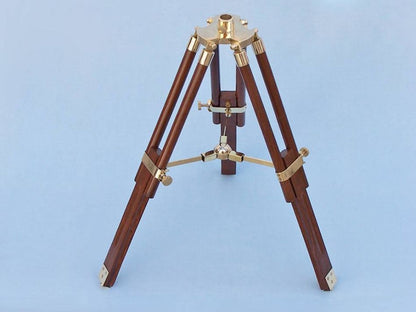 Decorative Wooden Brass Compass Table 23""