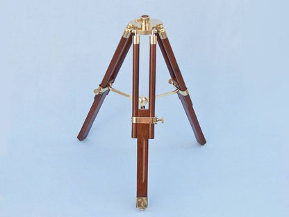 Decorative Wooden Brass Compass Table 23""