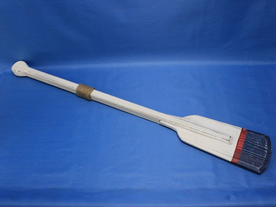 Wooden Winthrop Decorative Squared Rowing Boat Oar w/ Hooks 36""