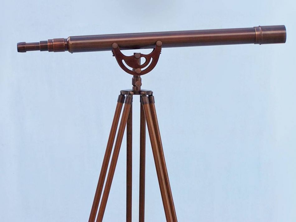 Floor Standing Bronzed Anchormaster Telescope 65""