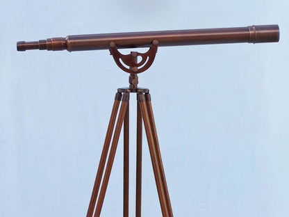 Floor Standing Bronzed Anchormaster Telescope 65""