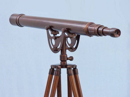 Floor Standing Bronzed Anchormaster Telescope 65""