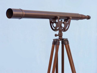 Floor Standing Bronzed Anchormaster Telescope 65""