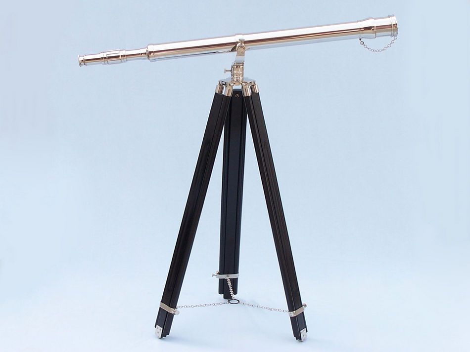Floor Standing Chrome Galileo Telescope 65""
