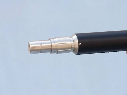 Floor Standing Brushed Nickel With Leather Anchormaster Telescope 65""