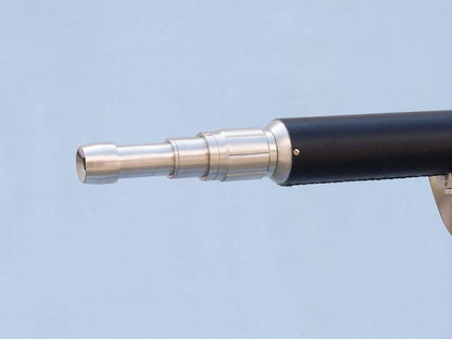 Floor Standing Brushed Nickel With Leather Anchormaster Telescope 65""