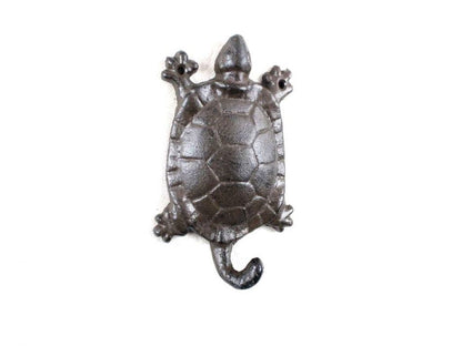 Cast Iron Turtle Key Hook 6""