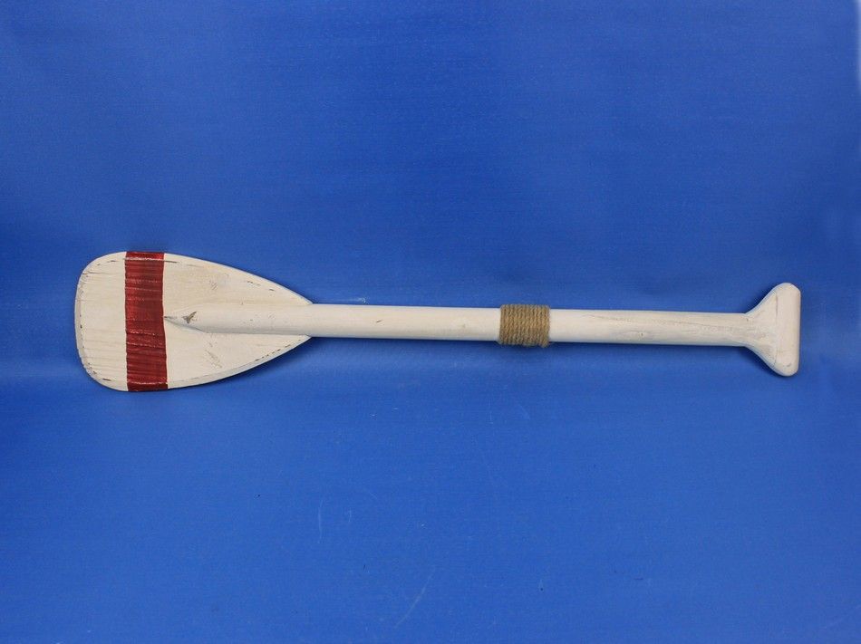 Wooden Manhattan Beach Decorative Rowing Boat Paddle with Hooks 24""