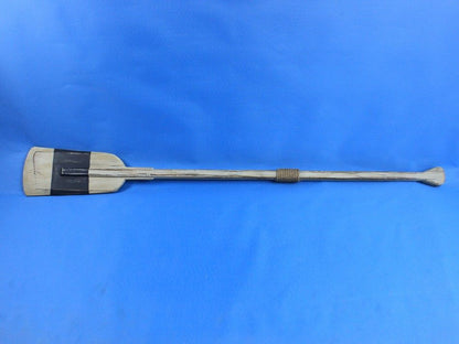 Wooden Rustic King Harbor Decorative Squared Rowing Boat Oar with Hooks 50""