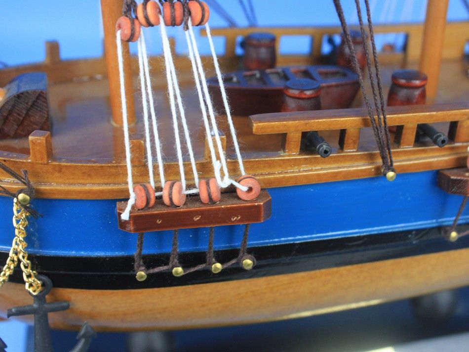 Wooden HMS Bounty Tall Model Ship 20""