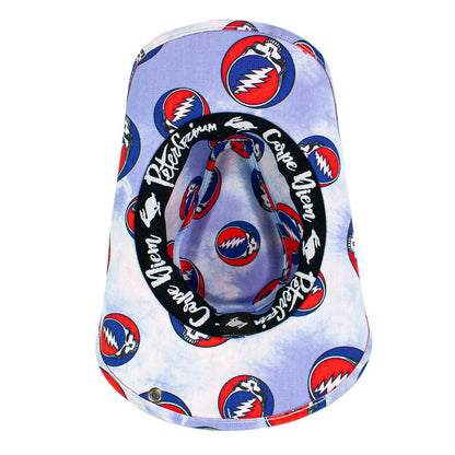 Peter Grimm Grateful Dead SYF (Steal Your Face) Drifter - Cotton Cowboy Hat