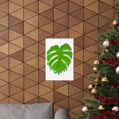 Melting Monstera Botanical Print – Unframed Wall Art