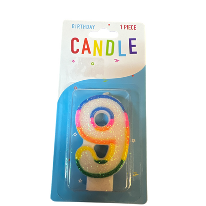 Colorful Birthday Candle - 9
