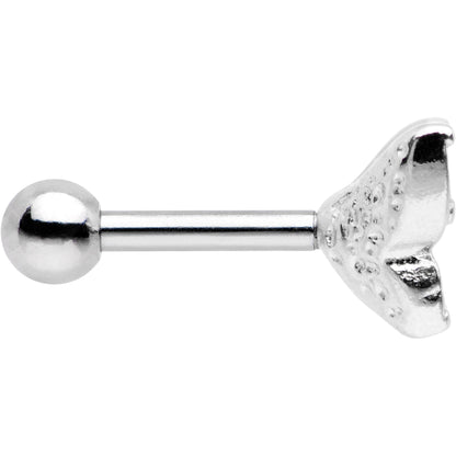 16G Clear Gem Silver Tone Butterfly Tragus Cartilage Earring
