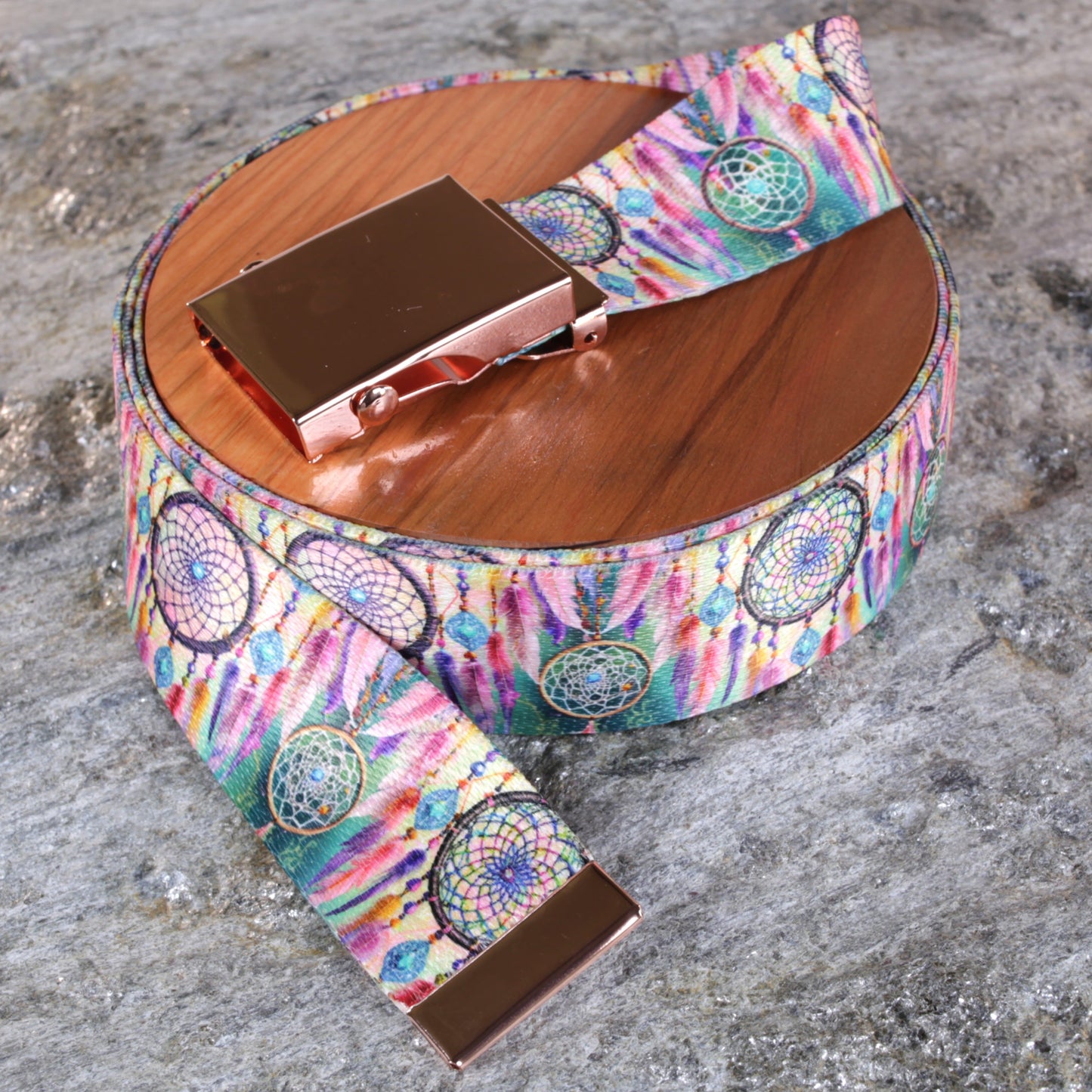 1.5" Dream Catcher on White Background Belt