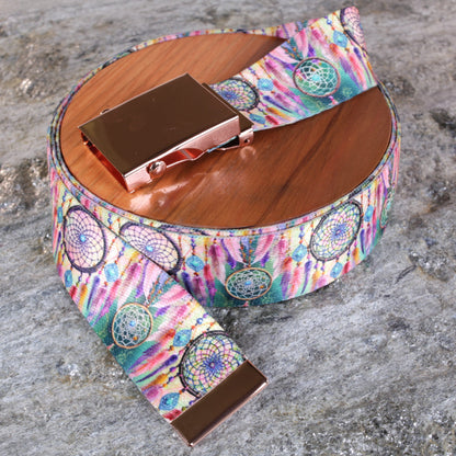 1.5" Dream Catcher on White Background Belt