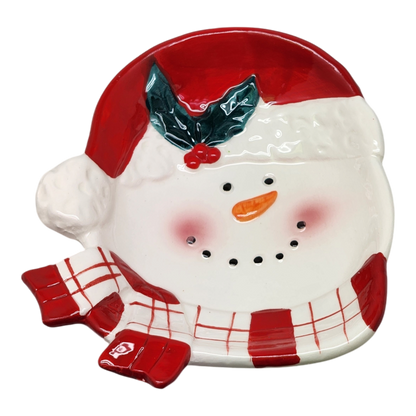 Ceramic Christmas Candy Plate -