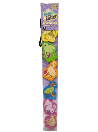 Tube Of Wood Animals