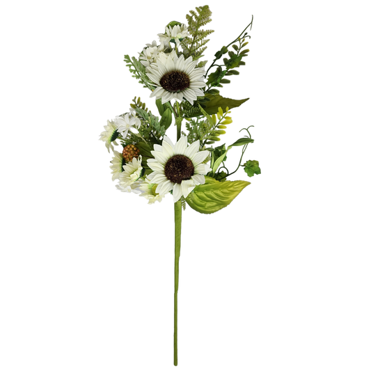 Sunflower Spray with Berry Accent - 21 Inch