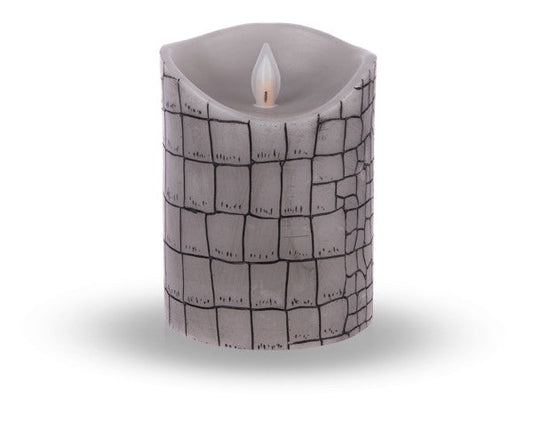 Textured Wax Pillar - 3x4