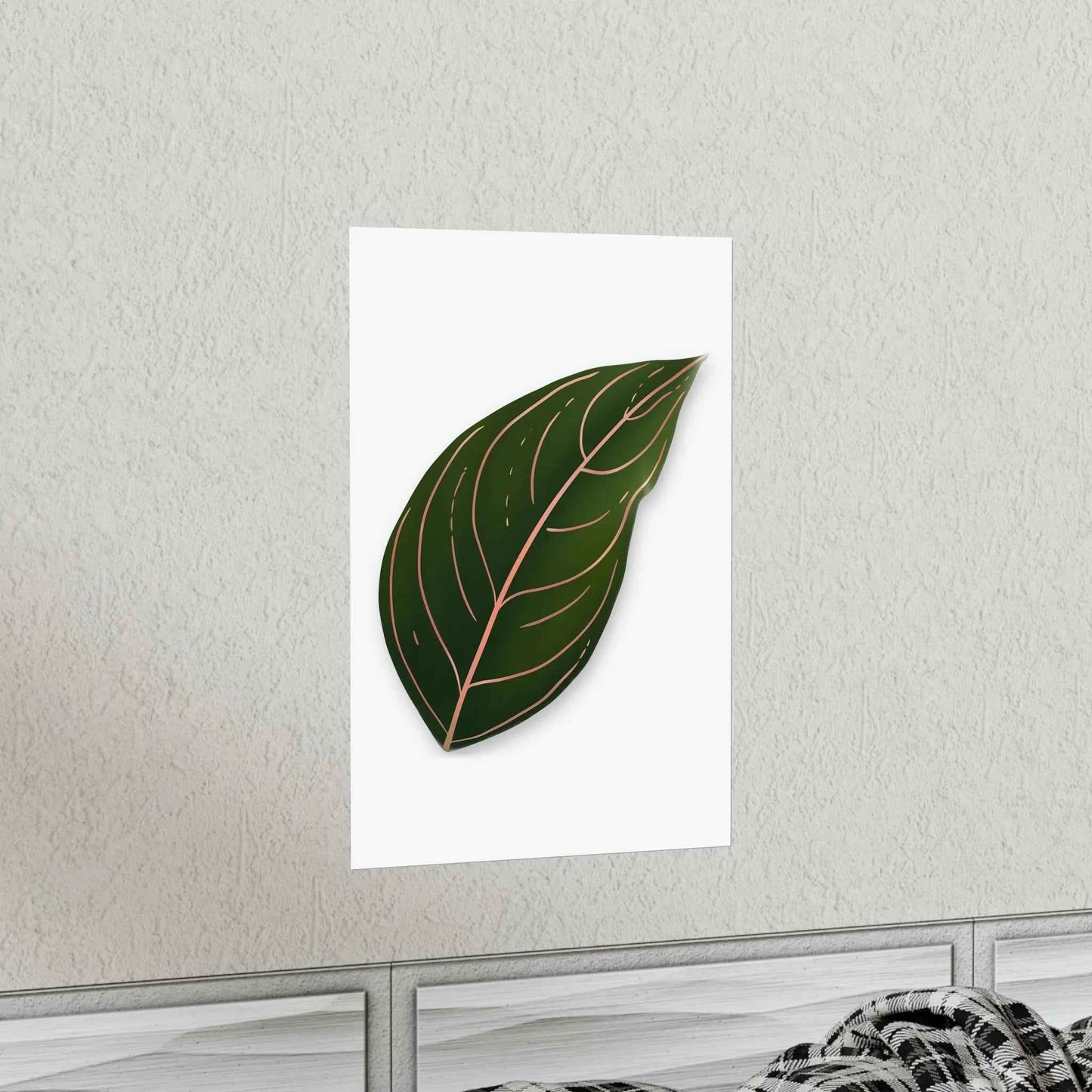 Aglaonema Rotundum Botanical Print – Unframed Wall Art
