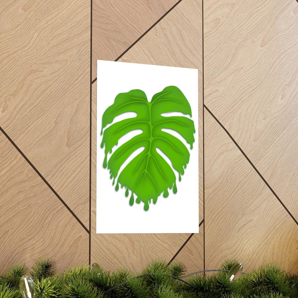 Melting Monstera Botanical Print – Unframed Wall Art