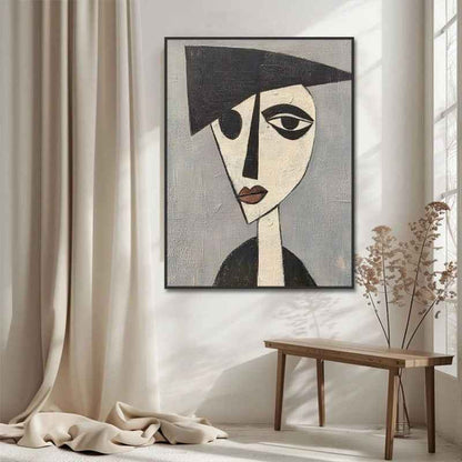 Picasso Retro Portraito Hand-Painted Oil Painting Modern Art  Picture Home Living Room Bedroom Bathroom Canvas Wall Art Decor