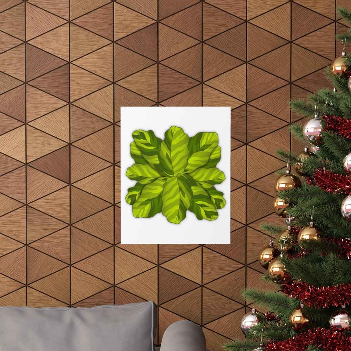 Calathea Yellow Fusion Botanical Print – Unframed Wall Art