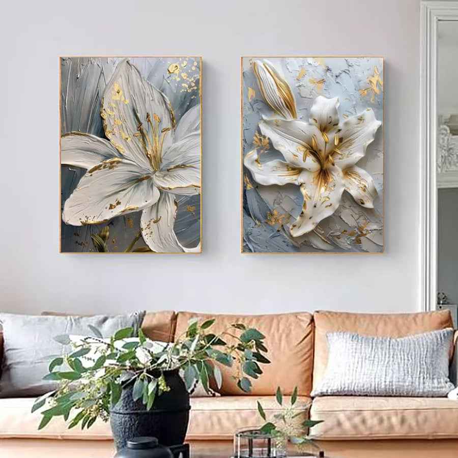 Hand-painted Floral Study Room Decorative Painting