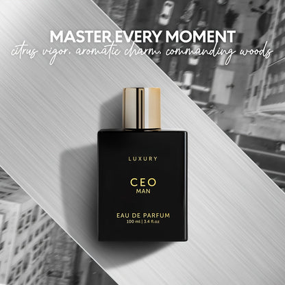 Luxury CEO&G.O.A.T. Man Perfume for Men | 3.4oz, Vanilla Scented, Oriental Fragrance Note