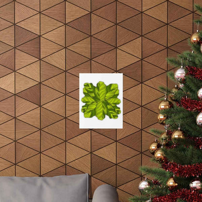 Calathea Yellow Fusion Botanical Print – Unframed Wall Art