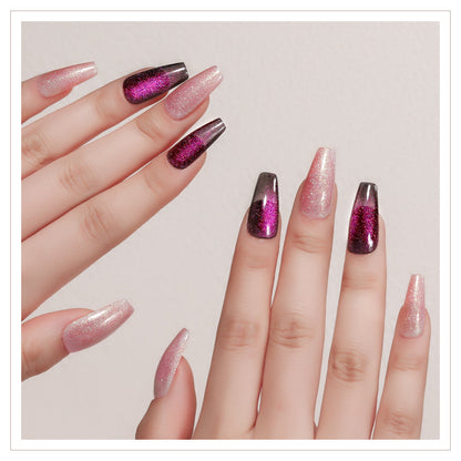 Fake Nail Patches Hand Wearing Art