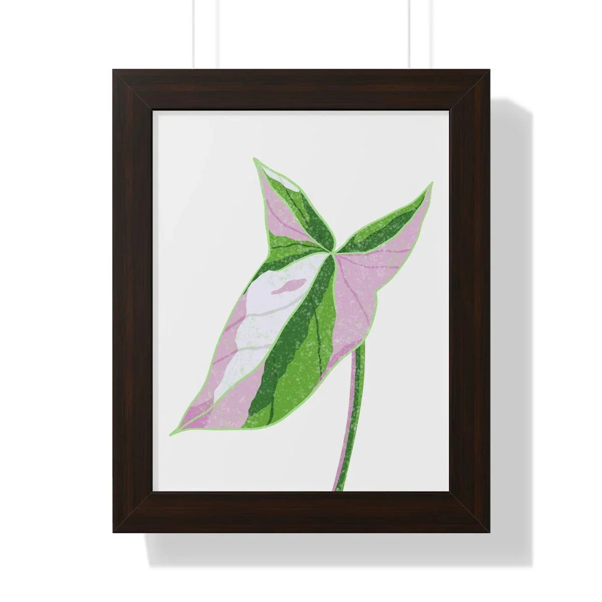 Syngonium Tricolor Framed Print – Botanical Wall Art