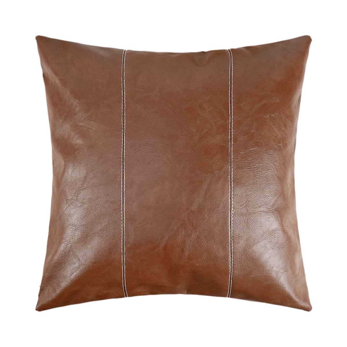 American Minimalist Pillowcase Stitching PU Leather Stitching Pillow Cover