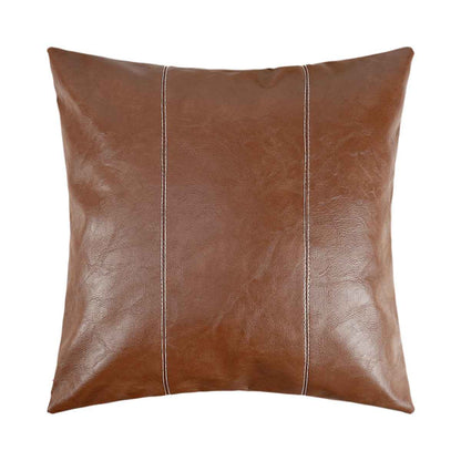 American Minimalist Pillowcase Stitching PU Leather Stitching Pillow Cover