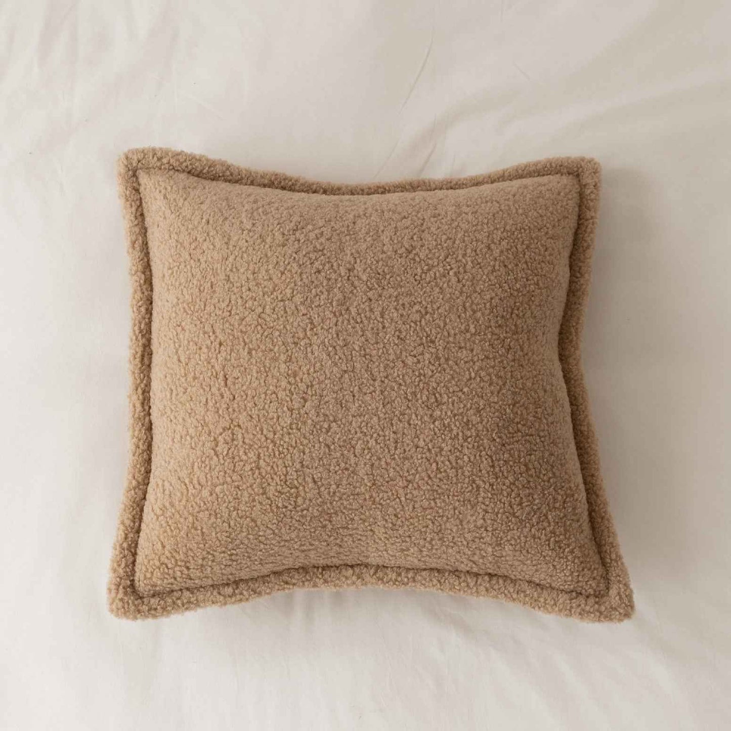 Sofa Backrest Grain Wool Plush Pillow Bedside Cushion