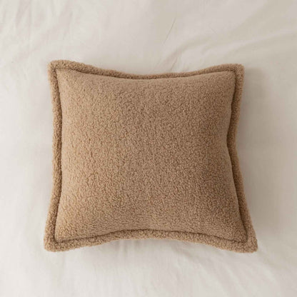 Sofa Backrest Grain Wool Plush Pillow Bedside Cushion