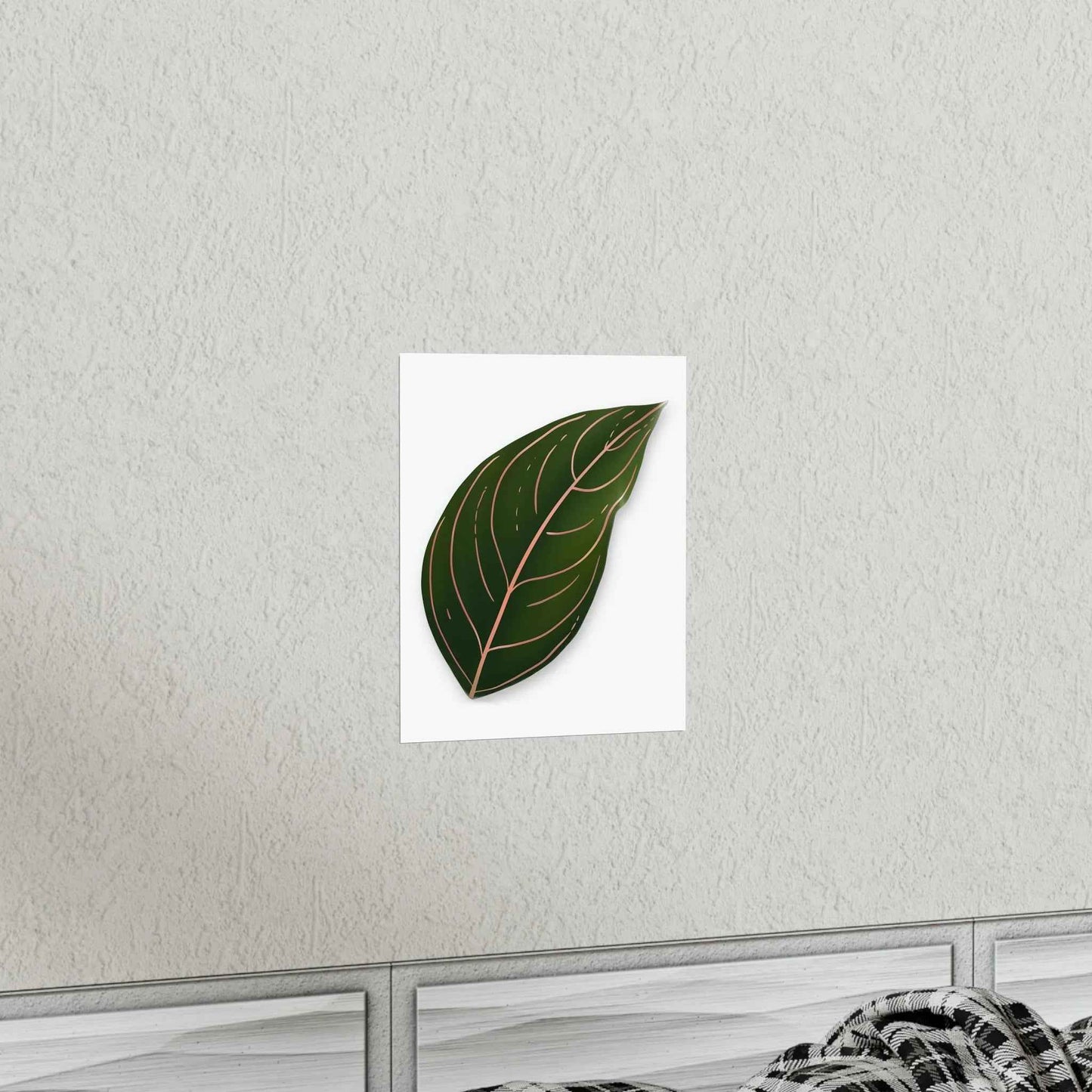 Aglaonema Rotundum Botanical Print – Unframed Wall Art