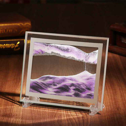Landscape Quicksand Painting Glass Craft Printing Ornaments