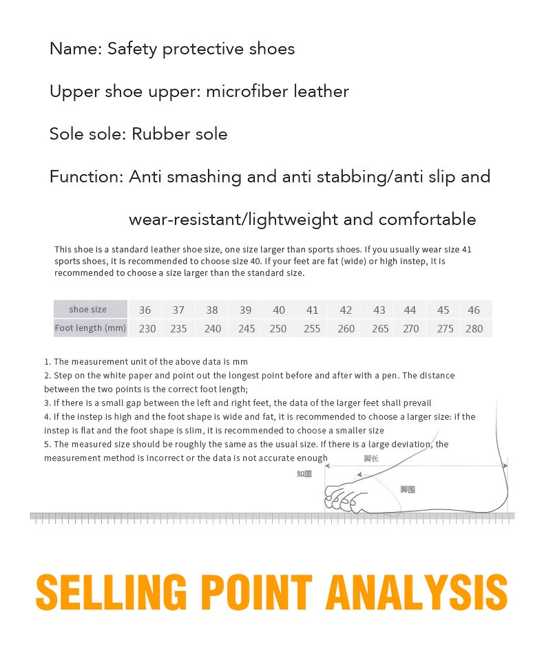 Heavy-Duty High-Quality Steel Toe Men's Work Boots