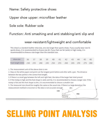 Heavy-Duty High-Quality Steel Toe Men's Work Boots