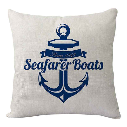 New Lighthouse Anchor Digital Printing Linen Pillowcase