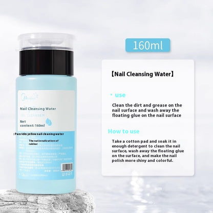 Nail Art Press Bottle Nail Remover Cleaning Solution