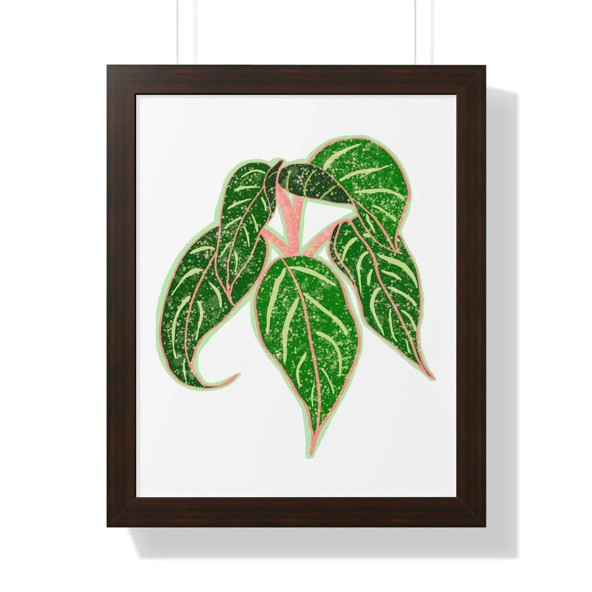 Aglaonema Sparkling Sarah Framed Print – Botanical Wall Art