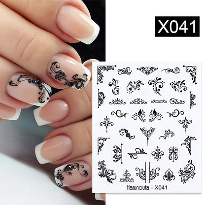 Nail Art Butterfly Sticker Flower Leaf Decal