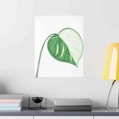 Monstera Albo Botanical Print – Unframed Wall Art