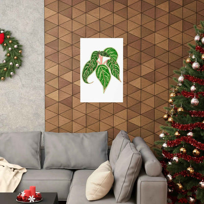 Aglaonema Sparkling Sarah Botanical Print – Unframed Wall Art