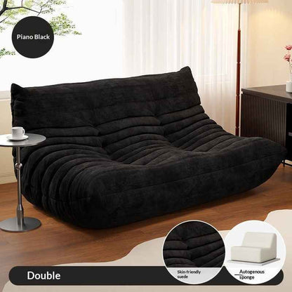 Tatami Single-seat Living Room Sofa Chair With Cat-proof Stain-resistant Leather