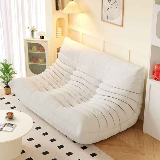 Tatami Single-seat Living Room Sofa Chair With Cat-proof Stain-resistant Leather