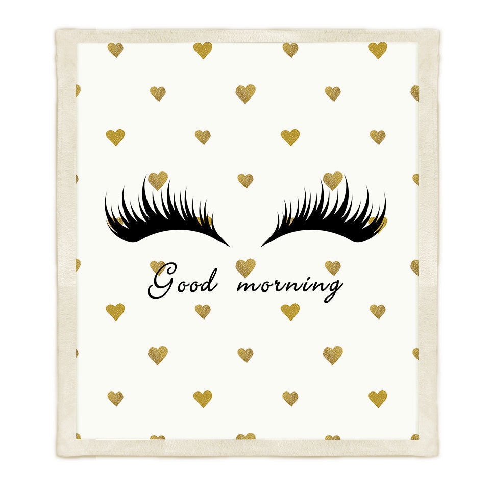 Thickened Double-layer Eye  Digital Printed Airable Cover Square Blanket